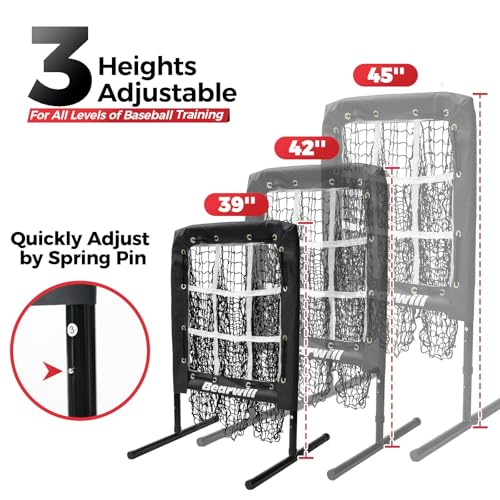 9 Hole Baseball Softball Pitching Net with Strike Zone B38526