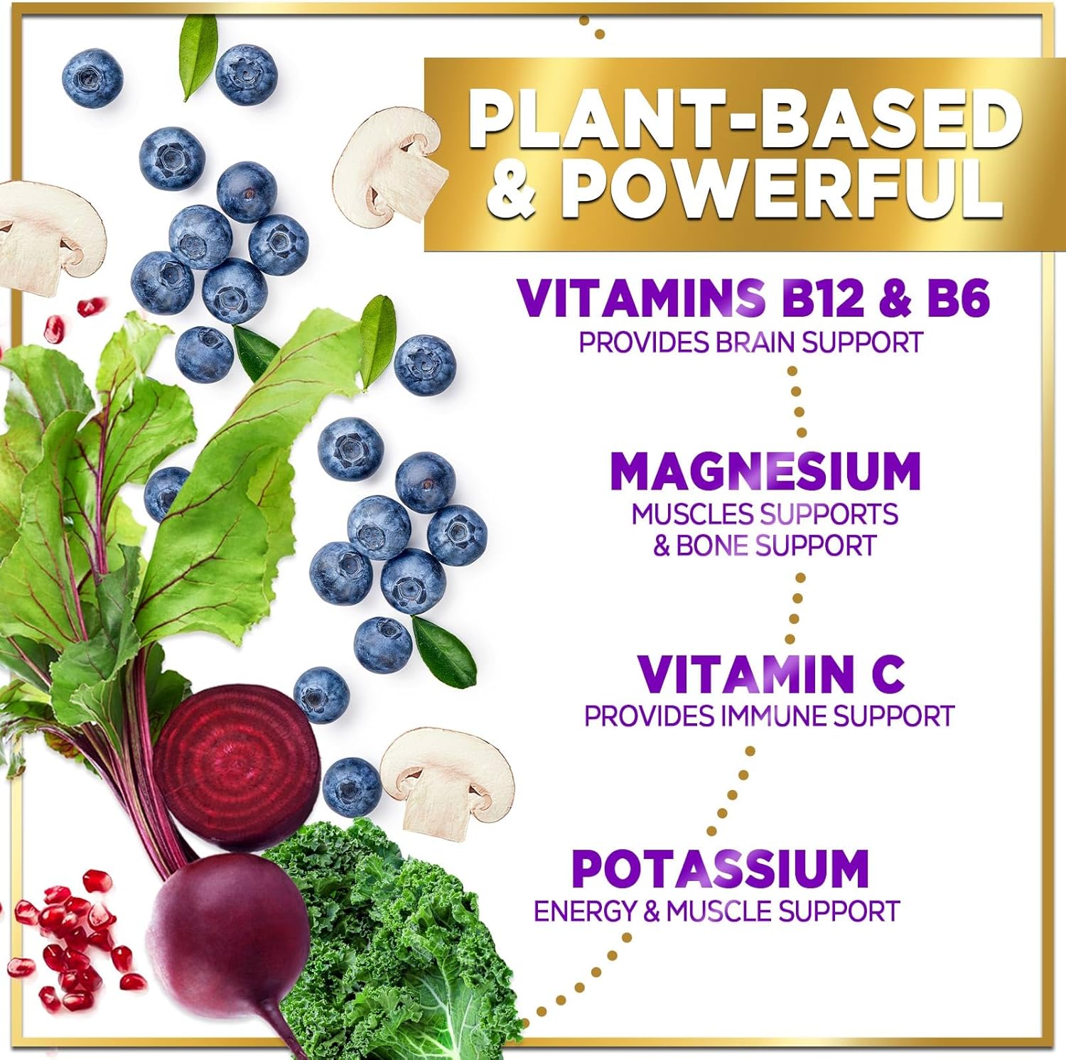 Super Greens Powder with Spirulina, Chlorella, Mushrooms, Antioxidants & Digestive Enzymes - 30 Servings J482