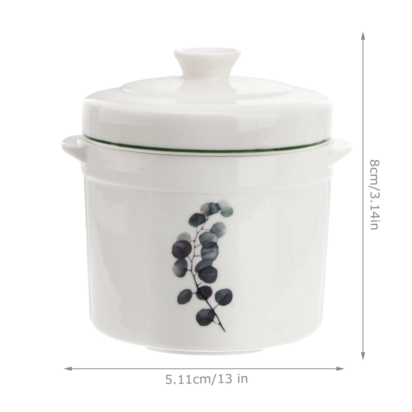 Ceramic Stew Pot with Covers Soup Bowl C7827