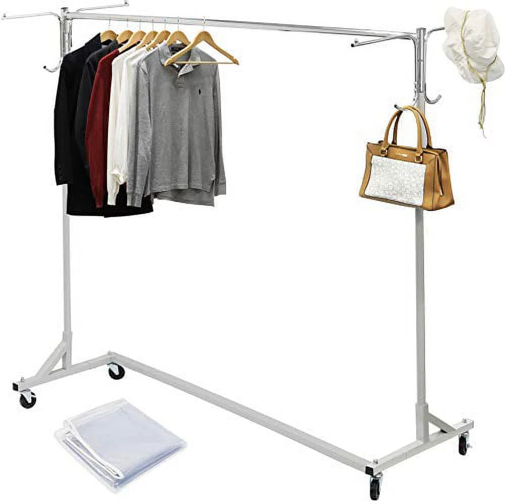 Industrial Grade Garment Rack with 62" Extra Long Bar L316020