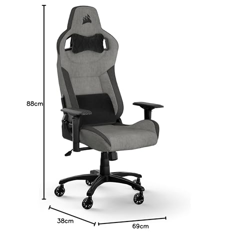 Charcoal Fabric Gaming Chair C482