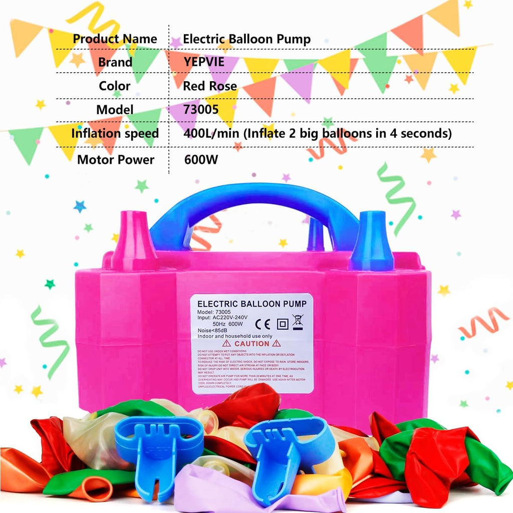 Portable 2 Modes Electric Balloon Pump with 14 Balloon Arch Kits G144339