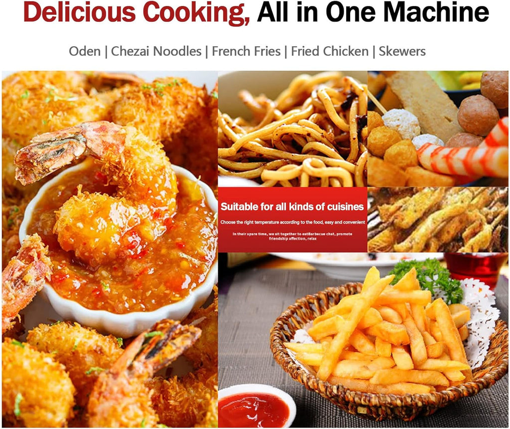 3000W Electric Double Deep Fat Fryer, 12L, 2 Oil Baskets, Adjustable Temperature L813