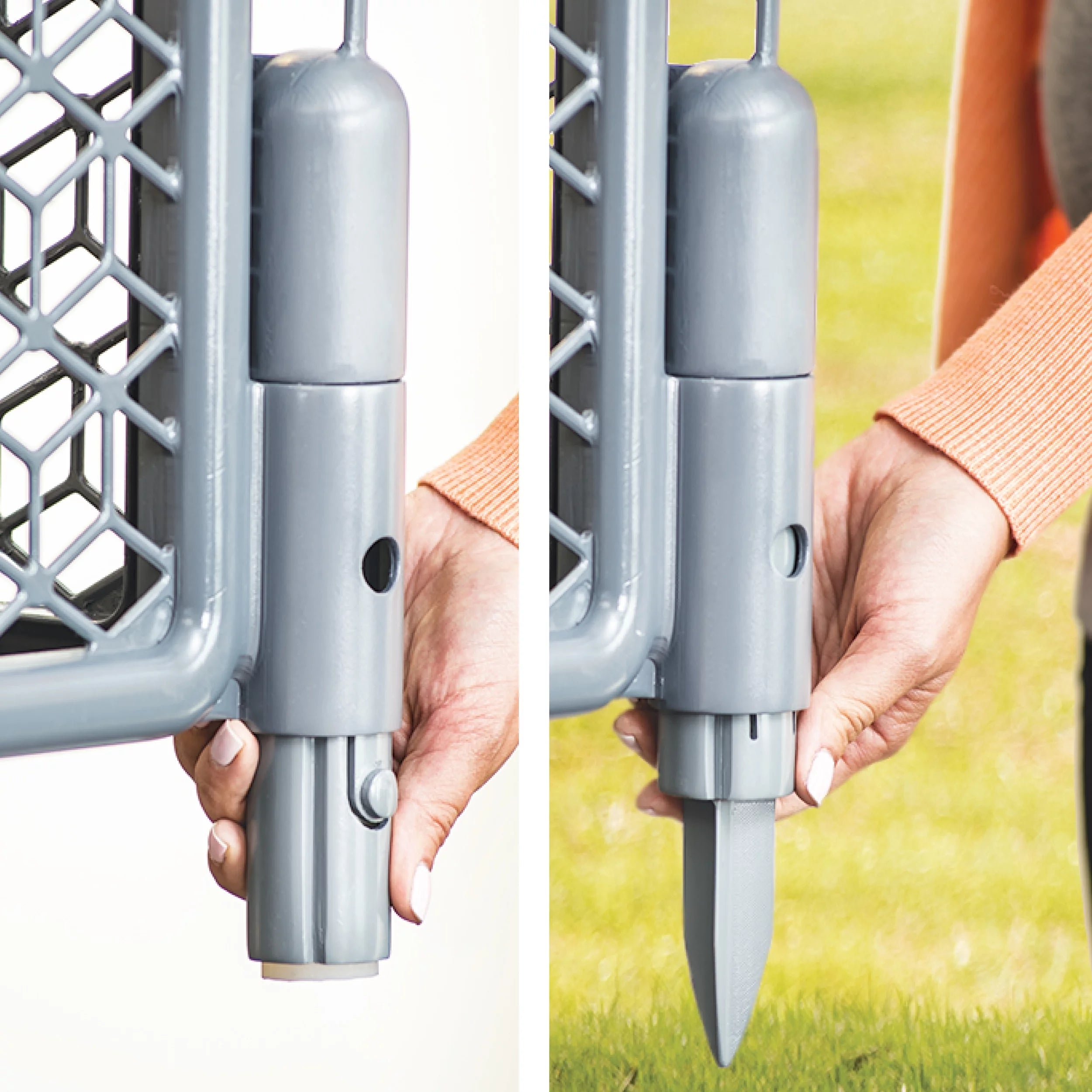 6-Panel Cool Gray Plastic Play Gate P147