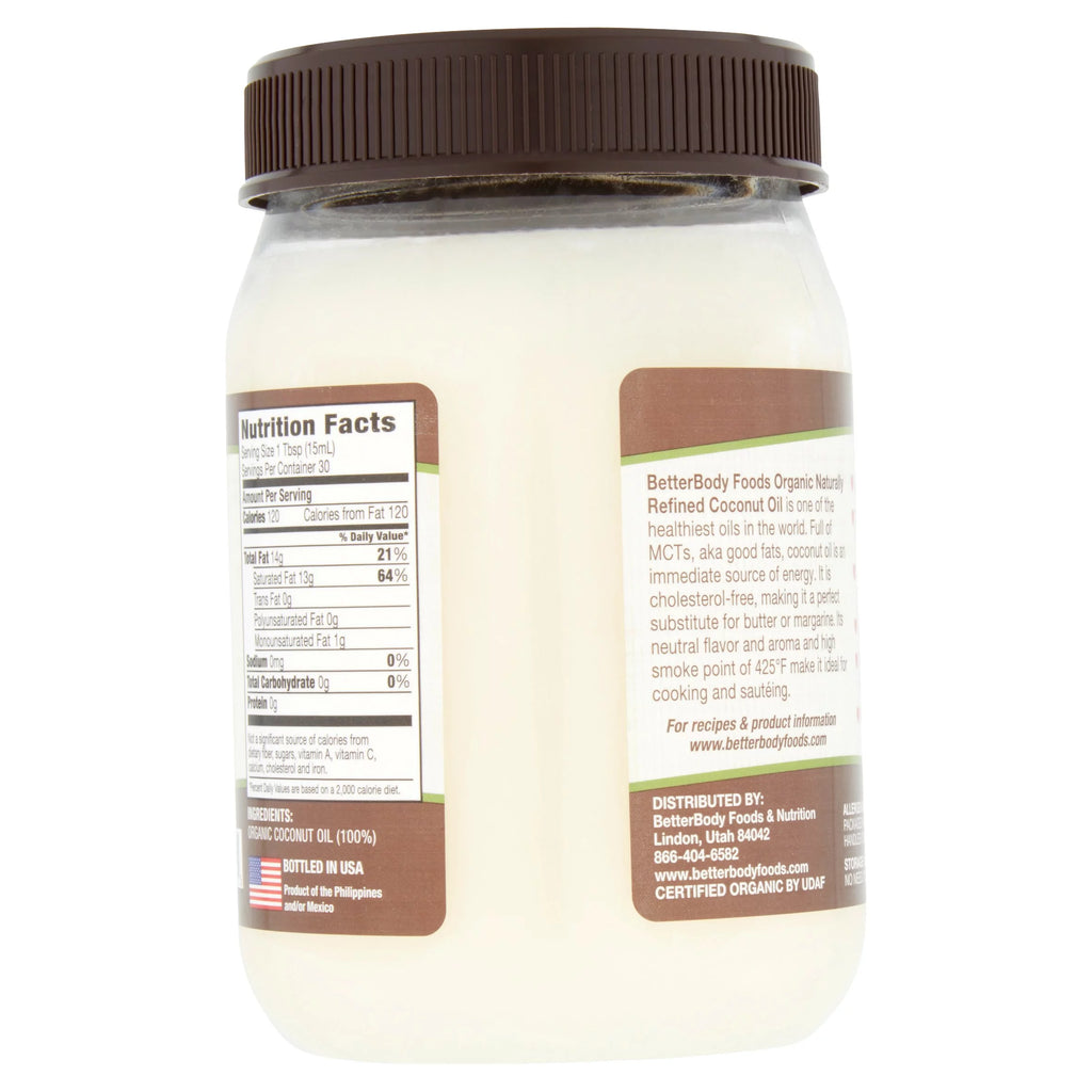 Organic Naturally Refined Coconut Oil, 15.5 fl oz, 6 pack Y16701