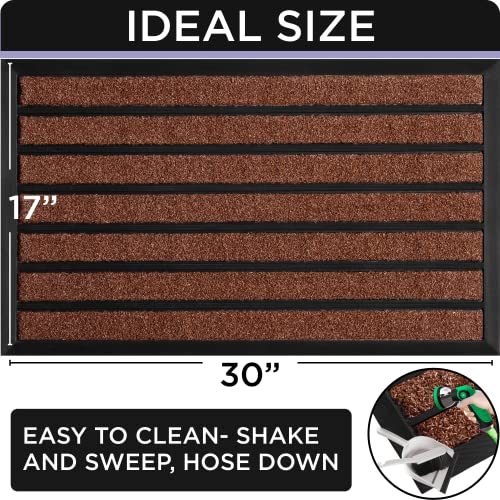 Extra Durable Door Mat (30" x 17", Bright Brown) H3271