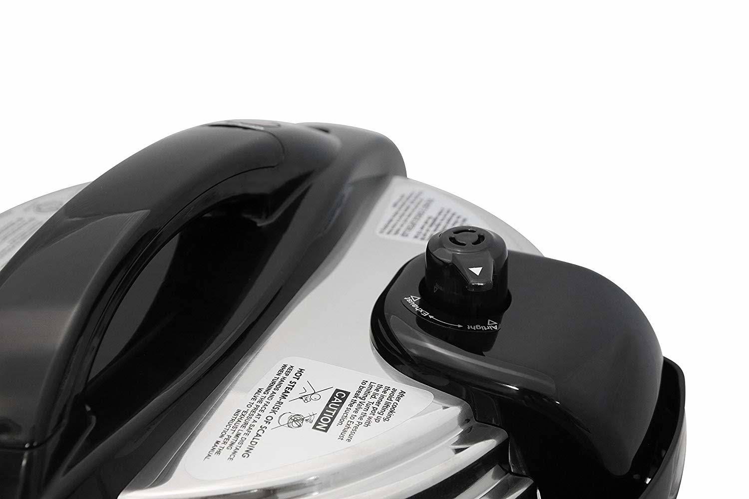 10 Quart Black Electric Pressure Cooker S7201