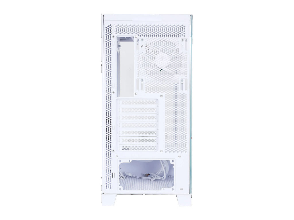 White Dual USB3.0 and Type C Tempered Glass ATX Mid Tower Computer Case with 4 x 120mm ARGB Fans C312832