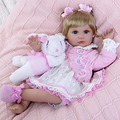 22 inch Reborn Baby Doll with Feeding Toy Accessories R32710