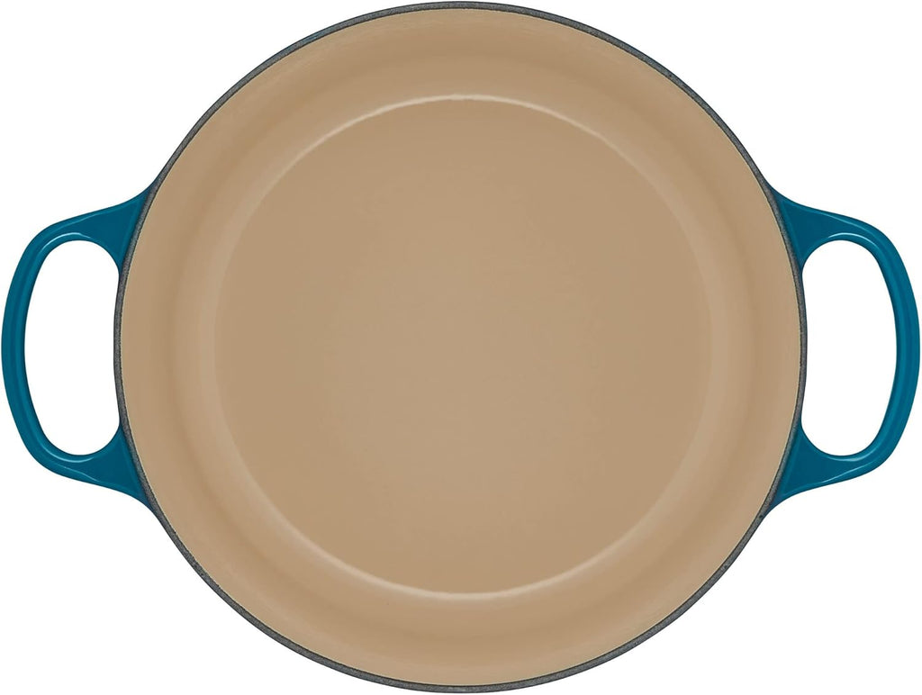 Enameled Cast Iron Round Dutch Oven, 5.5 qt., Deep Teal V258