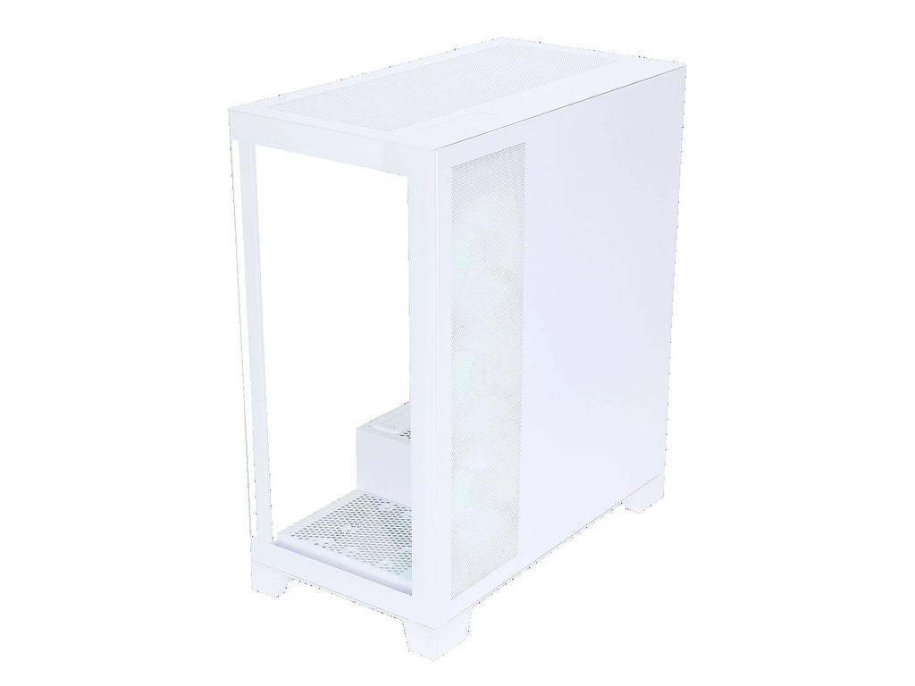 White Dual USB3.0 and Type C Tempered Glass ATX Mid Tower Computer Case with 4 x 120mm ARGB Fans C312832