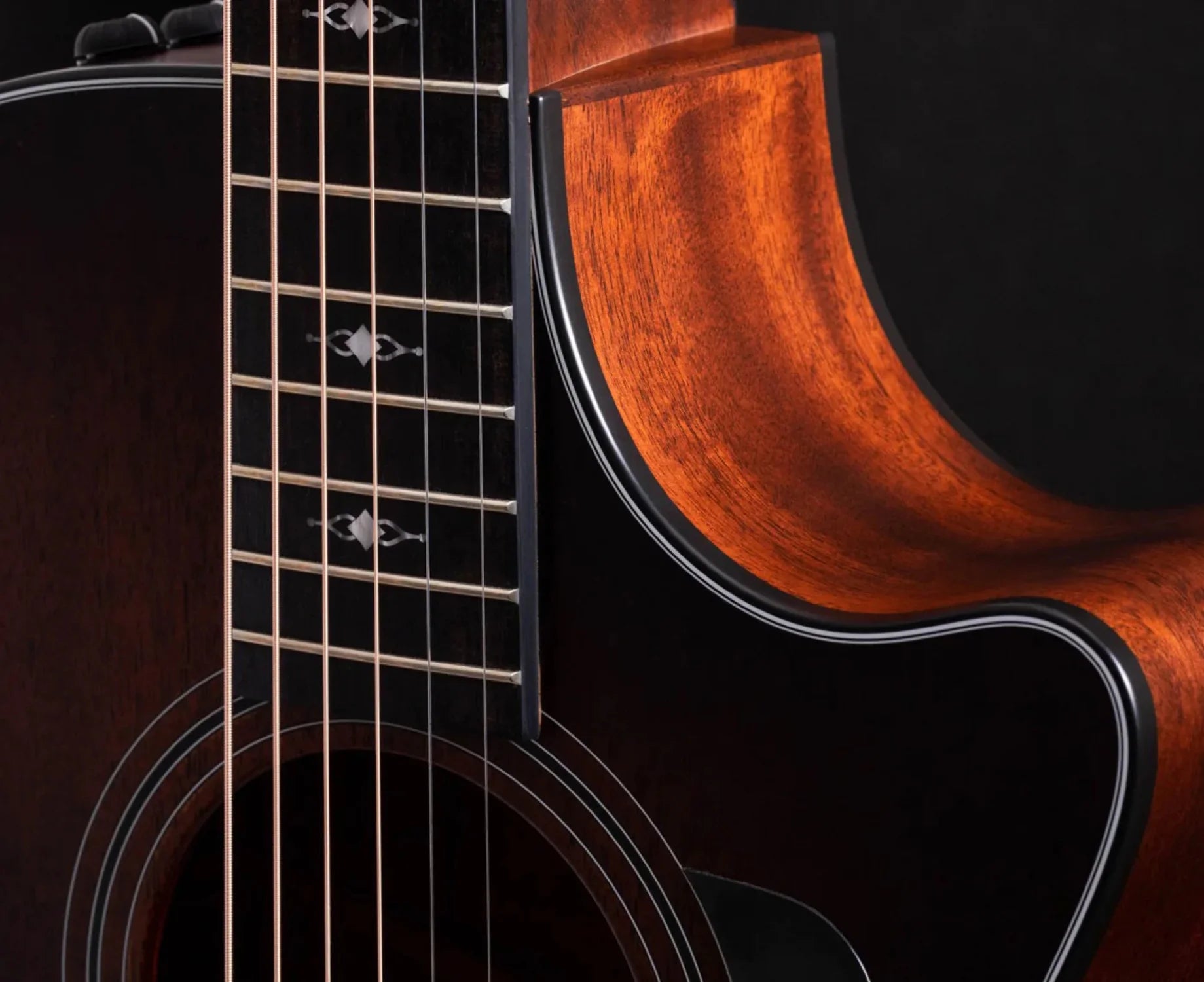 Shaded Edge Burst Acoustic-Electric Guitar J266217