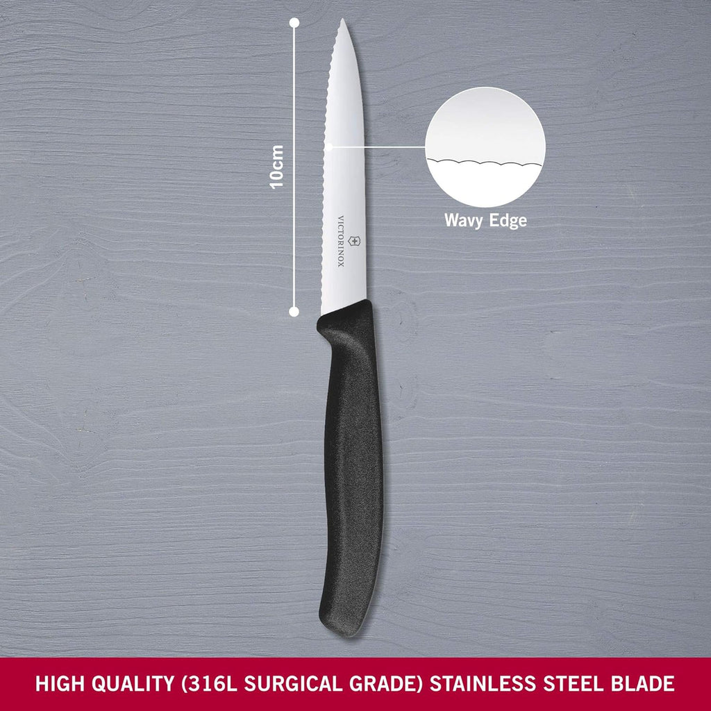 Black Serrated Paring Knife X5935