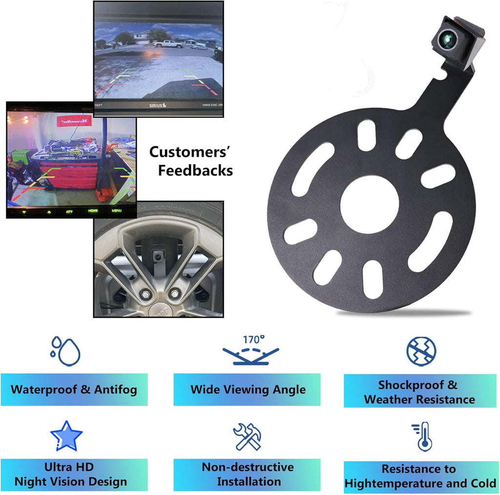 Car Backup Camera Rear View Camera, Spare Tire Mount, Pack of 2 O6461
