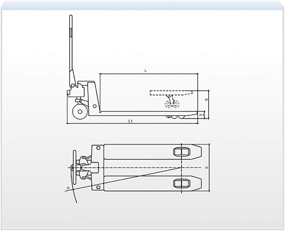 Heavy Duty Manual Pallet Truck 5500 lb. 27"x 48" J43655