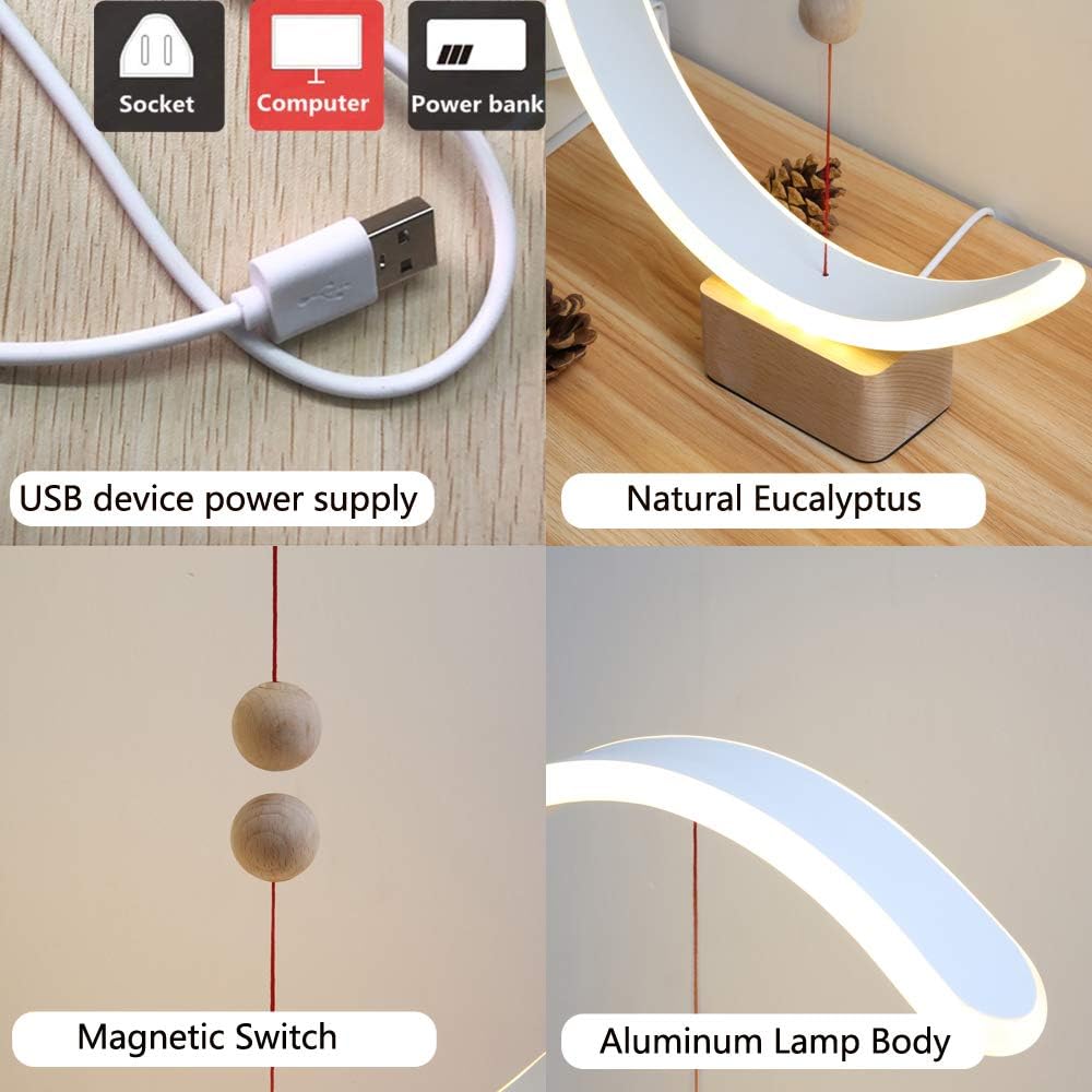 Wood LED Table Lamp J727