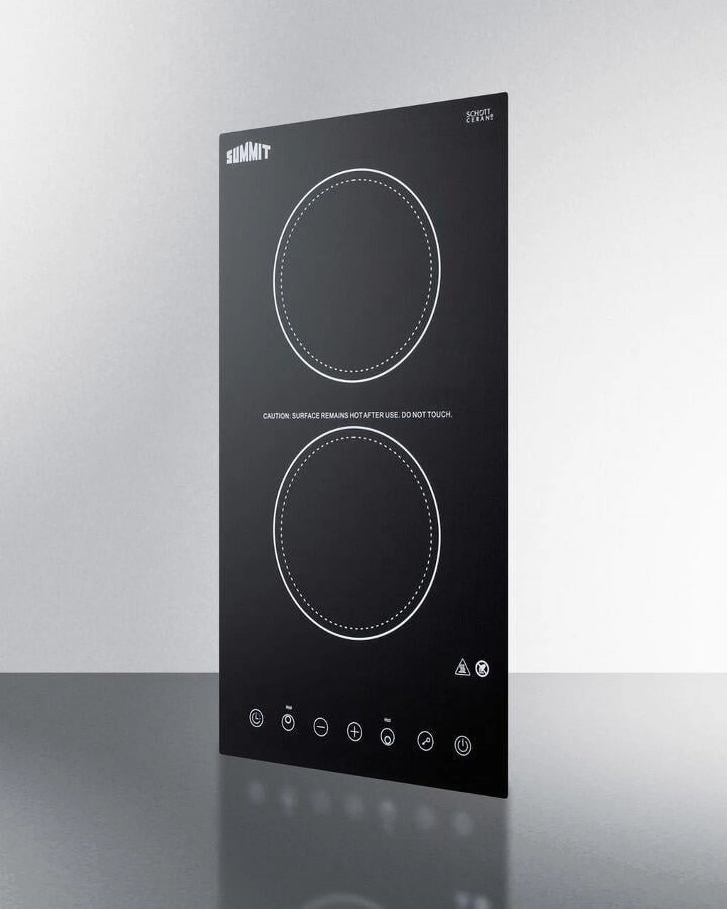 2-Burner Electric Cooktop in Black Y427262