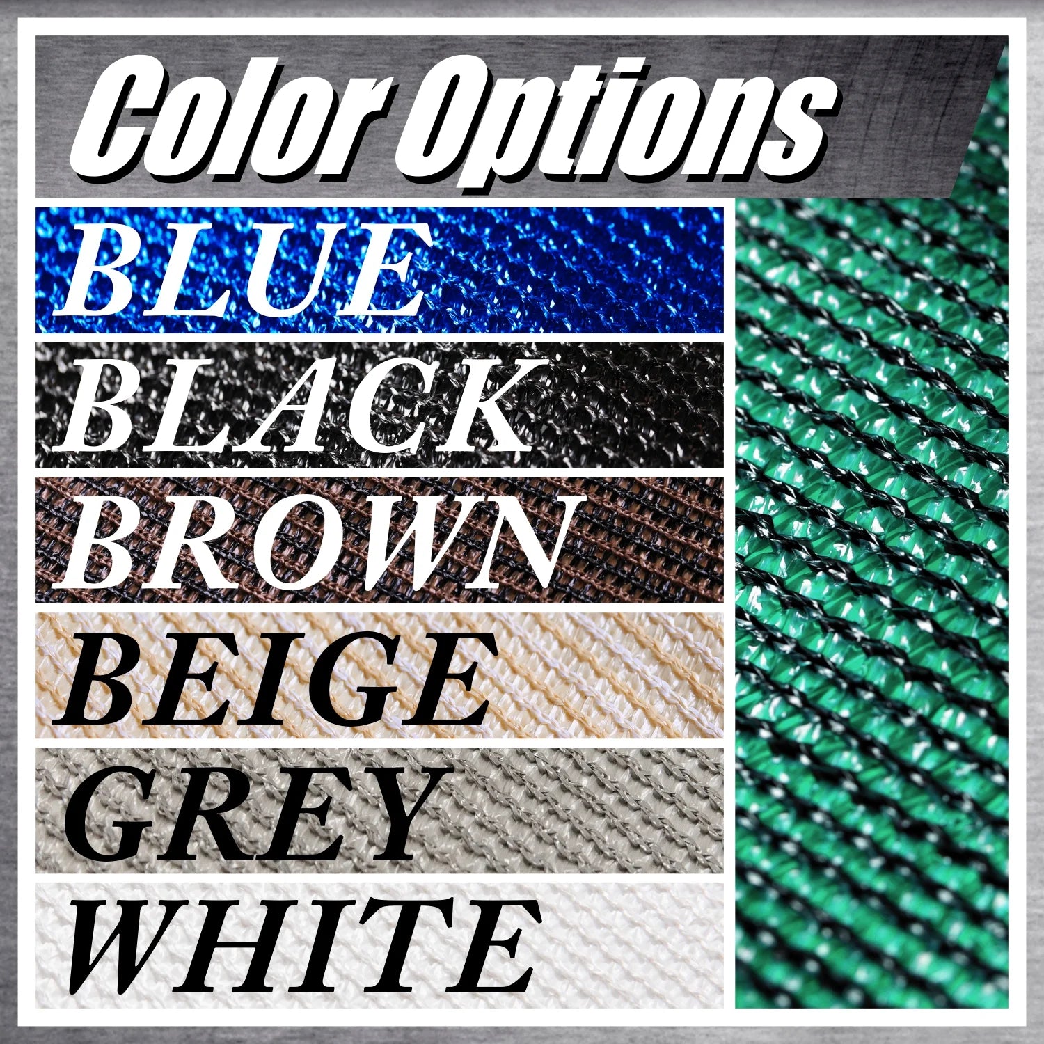 Green 5' x 100' HDPE Fence Privacy Screen with Grommets O11818