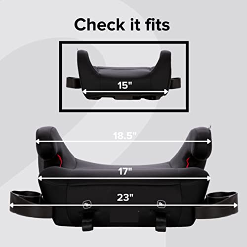 Black Pack of 2 Backless Booster Car Seat P215