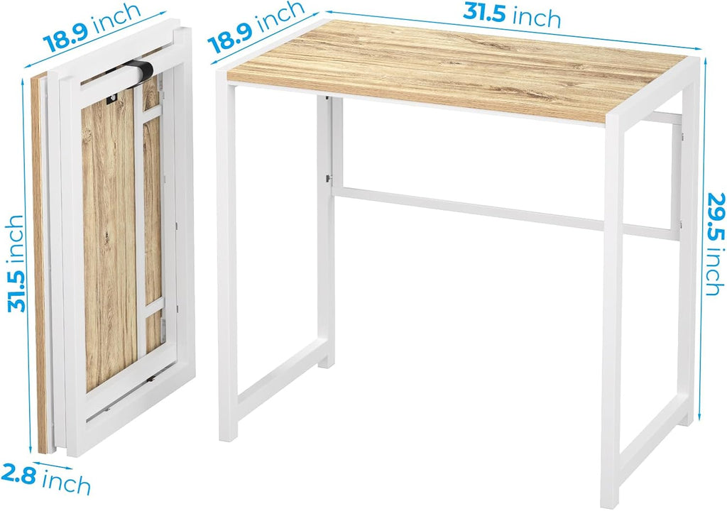 31.5 in Folding Desk with Storage Shelf A762