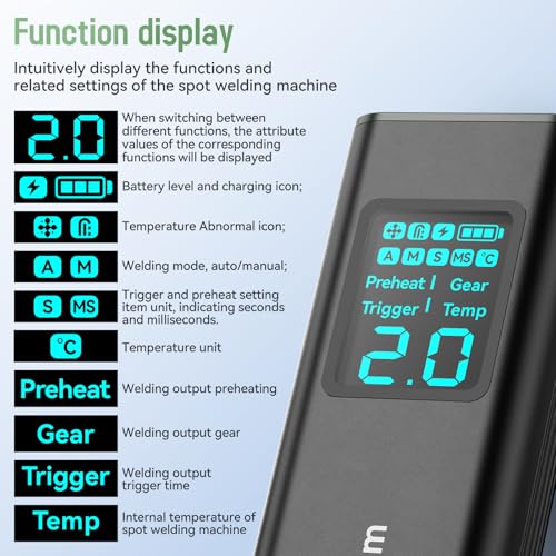 Handheld Spot Welder with LCD Screen H424