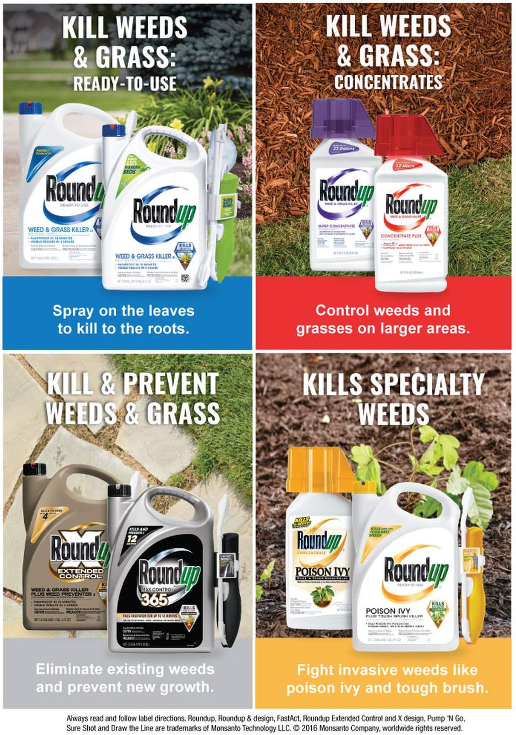 Weed & Grass Killer Plus Weed Preventer Refill 1.25 gal. F143