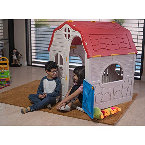 White Plastic Toddler Outdoor Playhouse J209343