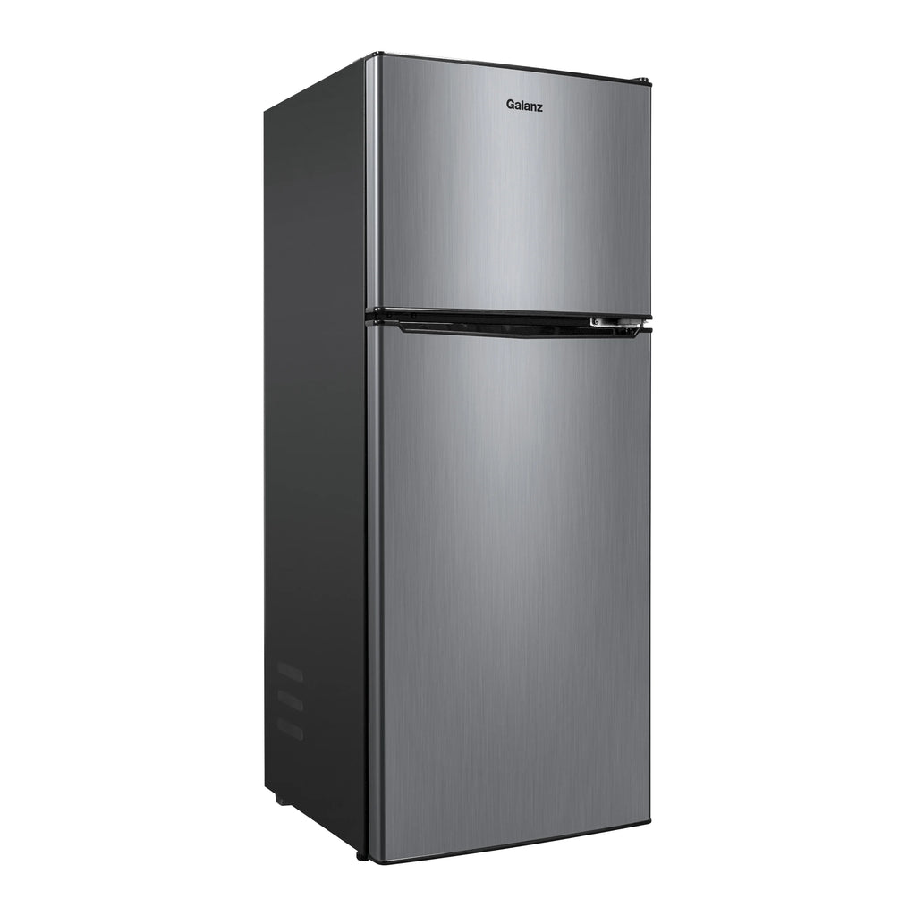 Stainless Steel Two Door Mini Refrigerator with Freezer S863
