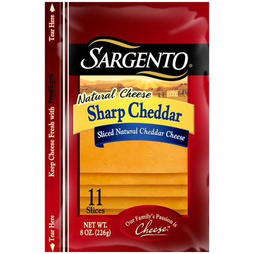 Sharp Cheddar Slices 8 oz Pack of 3 Z651
