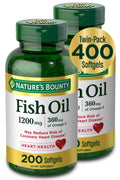 1200 Mg Fish Oil Softgels, 200 Ct, 2 Pack H1542