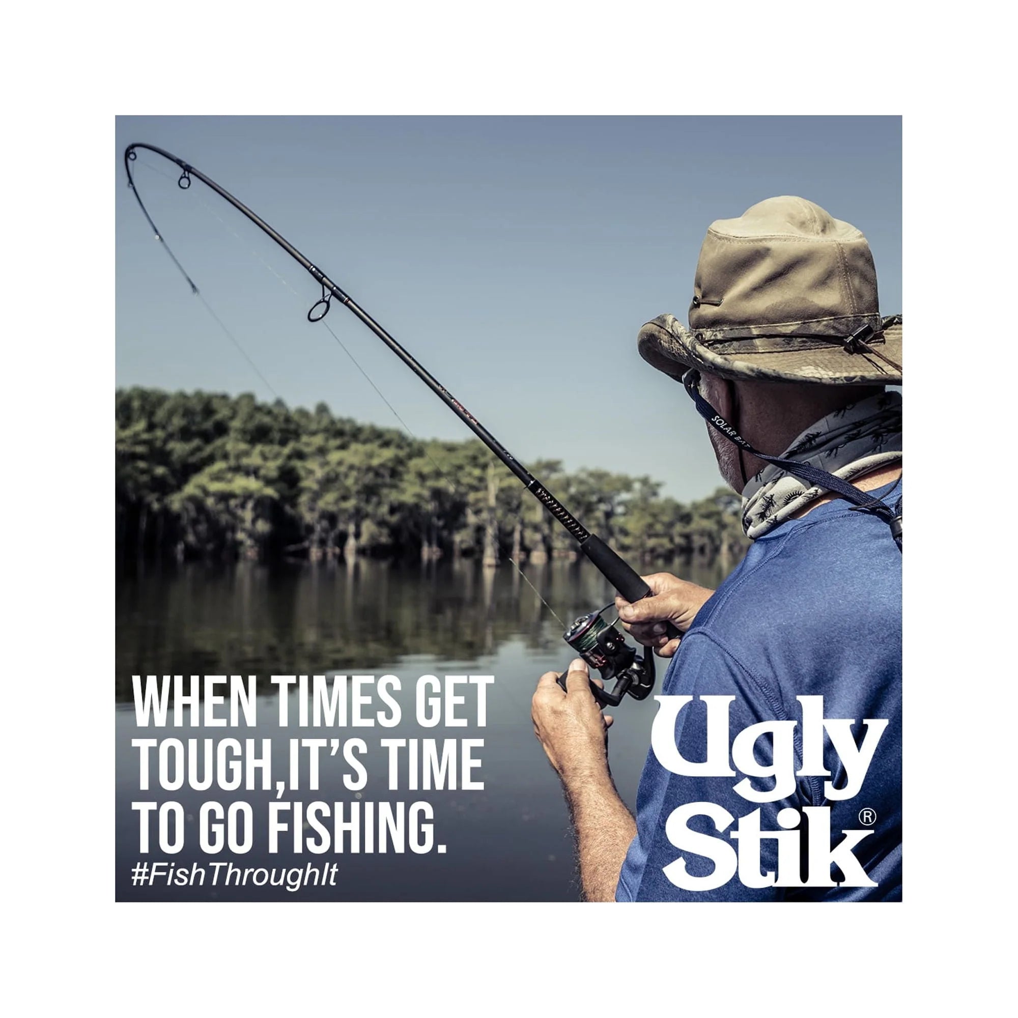 7' Catfish Spinning Fishing Rod and Reel Combo O45708
