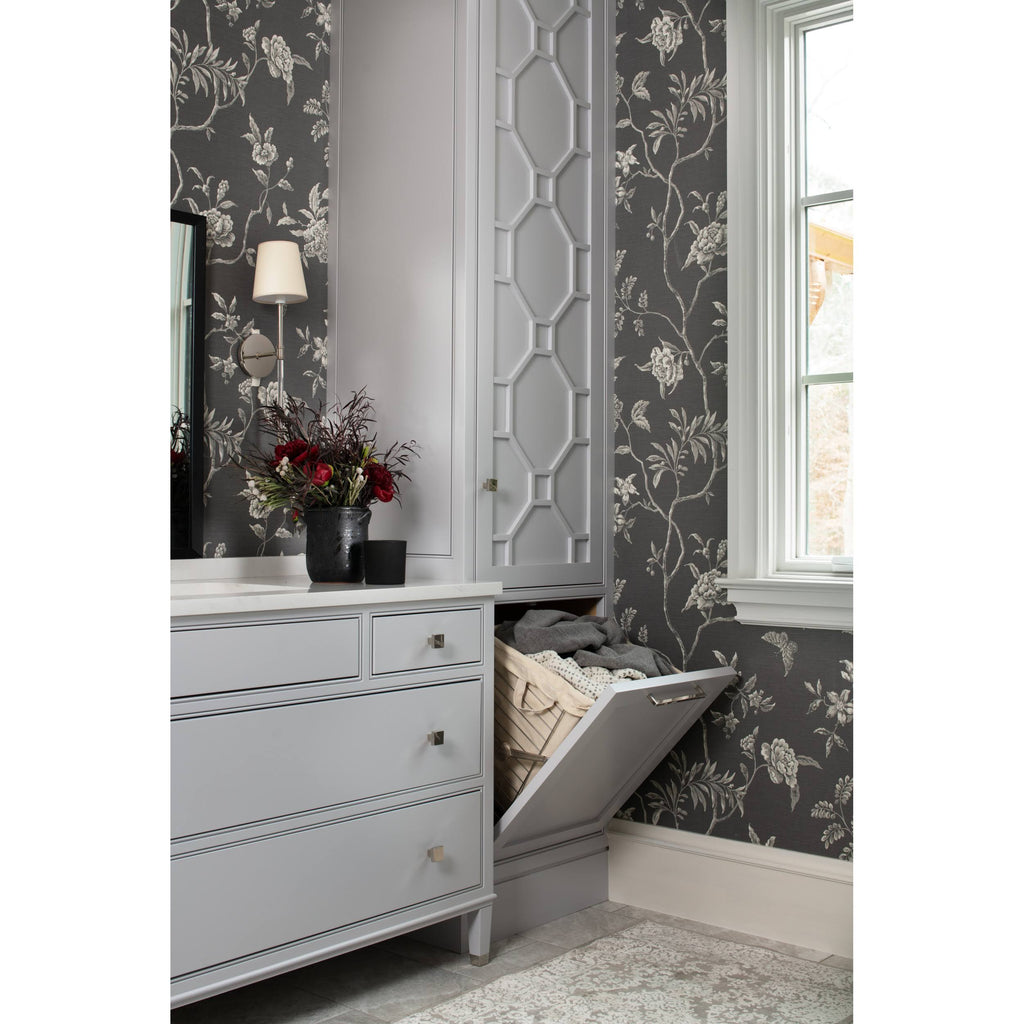 Tilt Out Hamper Basket, Satin Nickel F384446