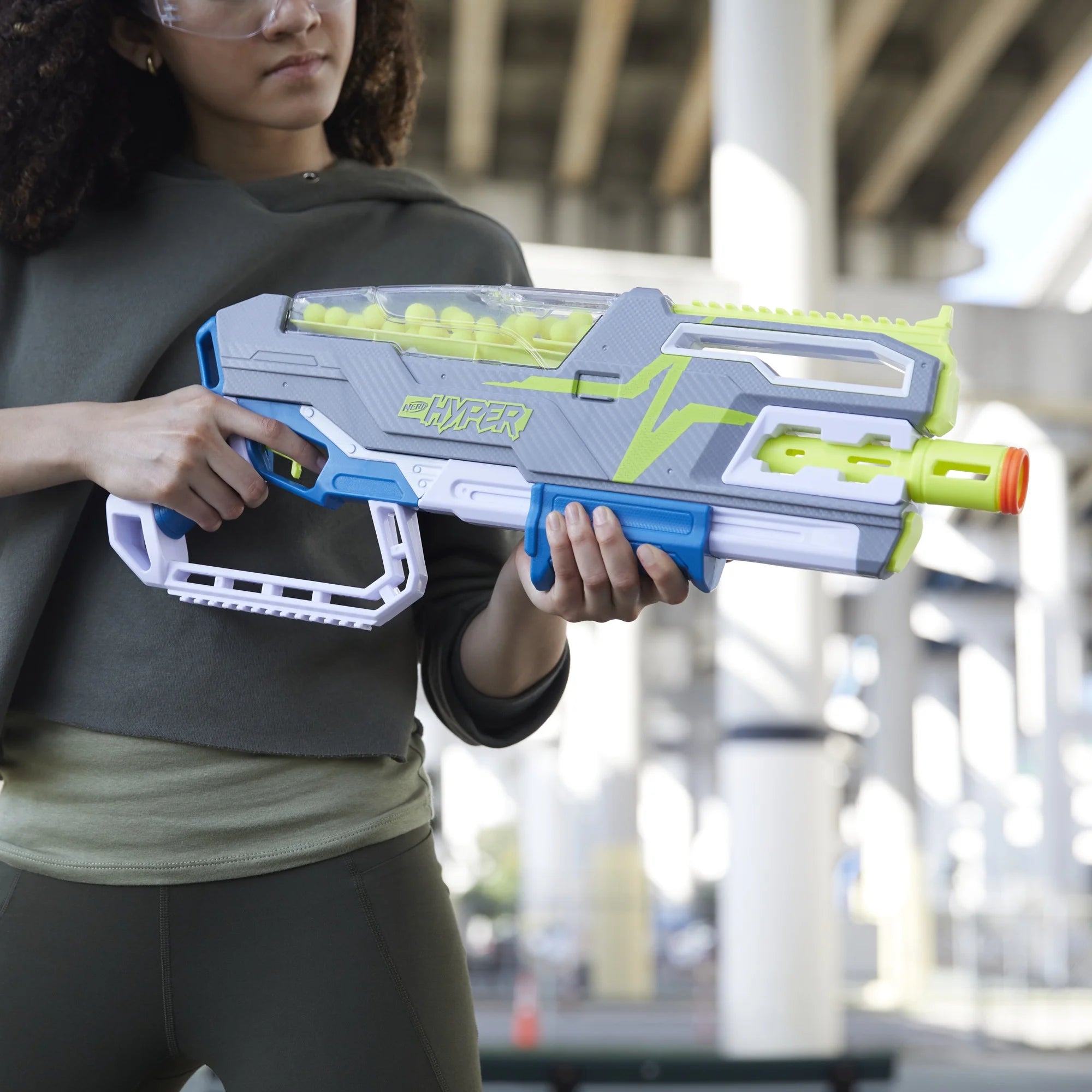 40 Nerf Hyper Rounds Pump-Action Blaster B29206