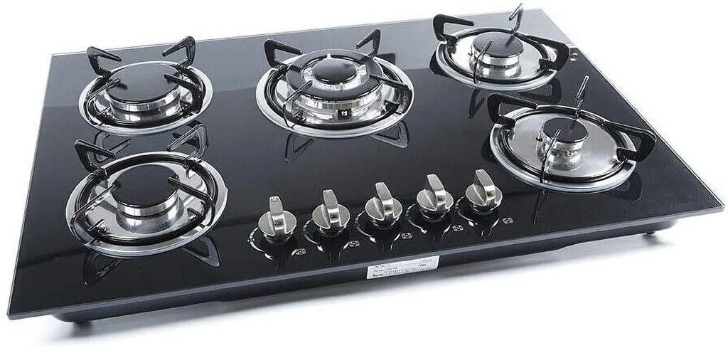 30'' 5 Burners Tempered Glass Gas Cooktop E359622