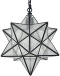 14'' Pendant Light with Seeded Glass and Hanging Chain D860113