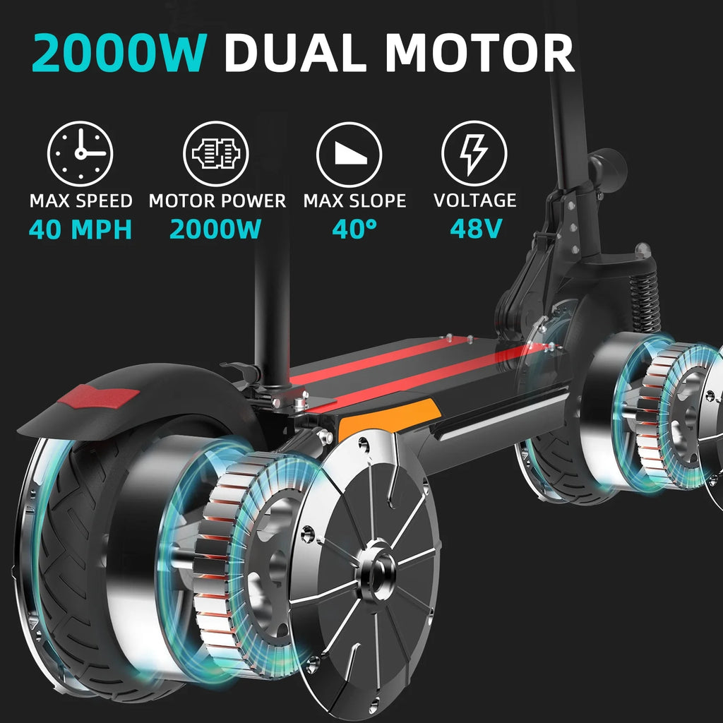 2000W Dual Motor Foldable Electric Scooter A456