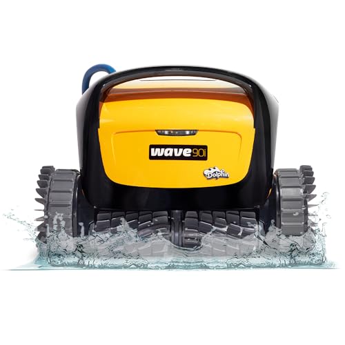 Automatic Robotic Pool Vacuum Cleaner with Remote Control and Caddy F124958