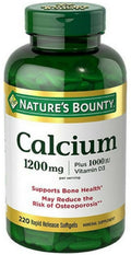 1200mg Calcium Plus 1000IU Vitamin D3 Softgels 220 ea (Pack of 3) G117