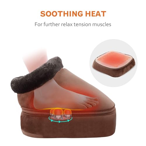 Foot Massager with Heat, Shiatsu Foot and Back Massager U67023