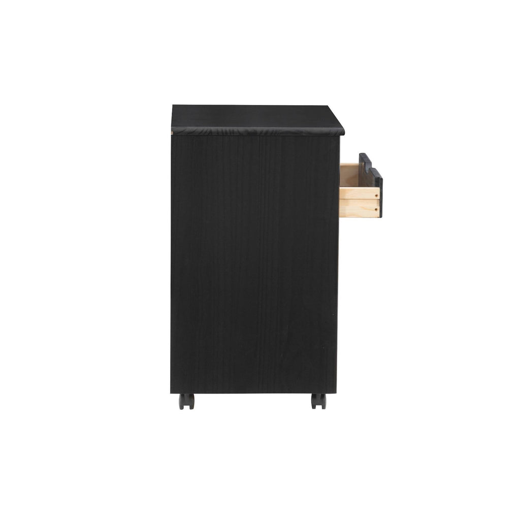 Black 6-Drawer Rolling Storage Cart H378