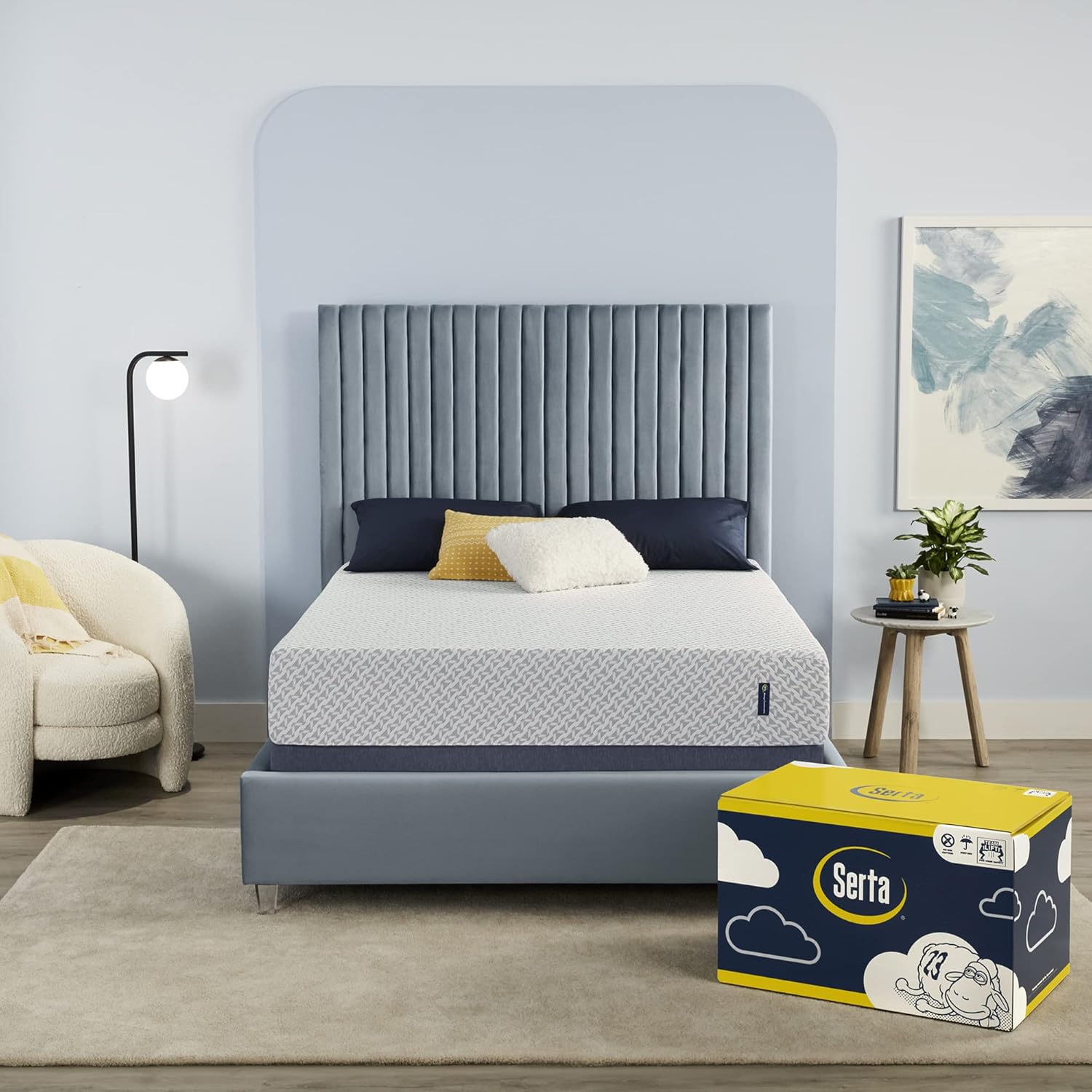 10" Cooling Gel Memory Foam Twin Mattress Bundle Q4628