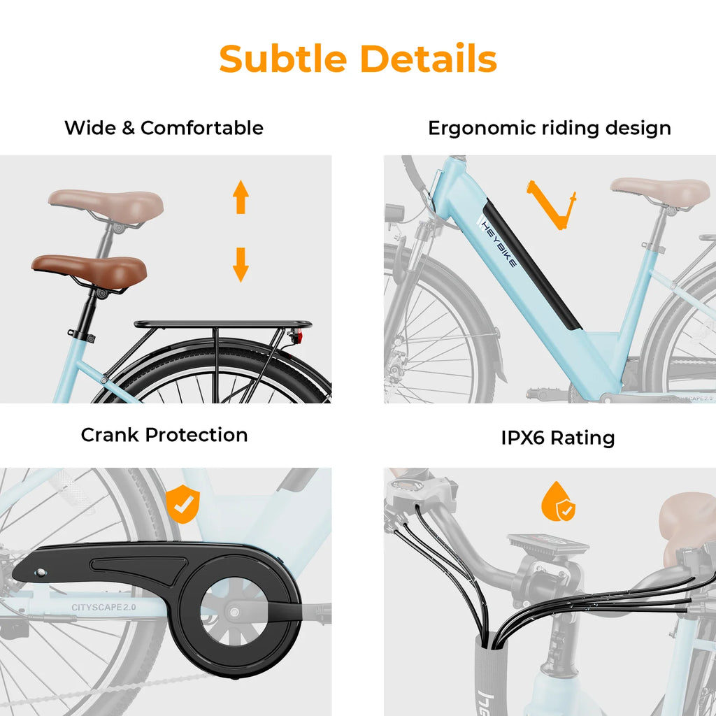 Electric Bike 500W 36V 13Ah Removable Battery 26 7-Speed L17154
