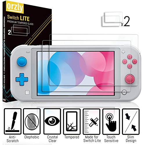 Switch Lite Accessories Bundle - Case & Screen Protector, USB Cable, Games Holder, Grip Case, Headphones, Thumb-Grip Pack (Turquoise Blue) F367
