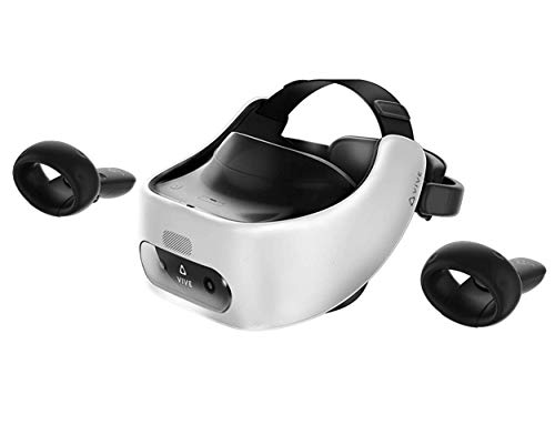 Almond White VR Headset Bundle with Controllers, Face Cushion, QC 3.0 Charger and USB Type-C Cable C527
