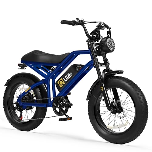 1500W Peak Motor 20" Fat Tires 28MPH Electric Bike with Dual Suspension & Brakes B95332