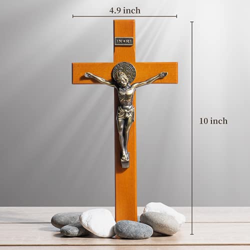 10.7 Inch Wooden Wall Cross Z479