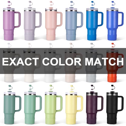 8 Piece Silicone Spill Proof Stopper Set and Protective Boot Including Straw Cover Cap S8469