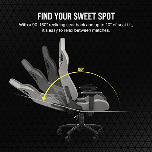 Charcoal Fabric Gaming Chair C482