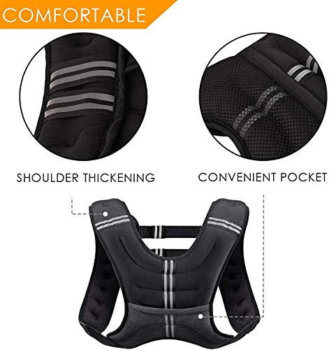 Running Weight Vest 8 12 16 20 25 30 Lbs Weights Included P756