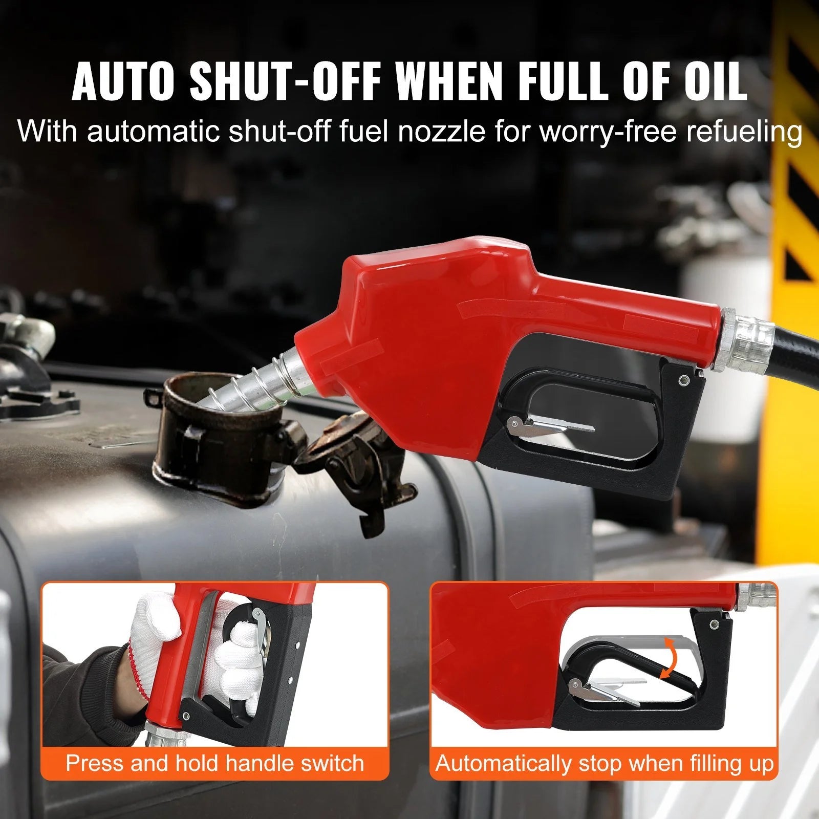 10 GPM 12V DC Portable Electric Self-Priming Fuel Transfer Pump Kit K50994